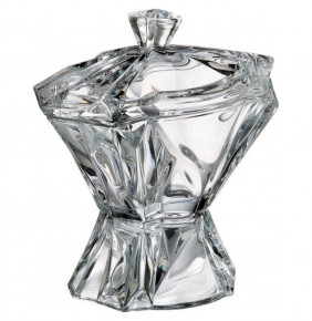 Ваза для конфет 27,5 см н/н с крышкой  Aurum Crystal "Айсберг /Без декора" / 142959