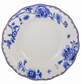Набор тарелок 22,5 см 6 шт глубокие  Epiag "Аляска /Цветы /2727 /синие" / 166729