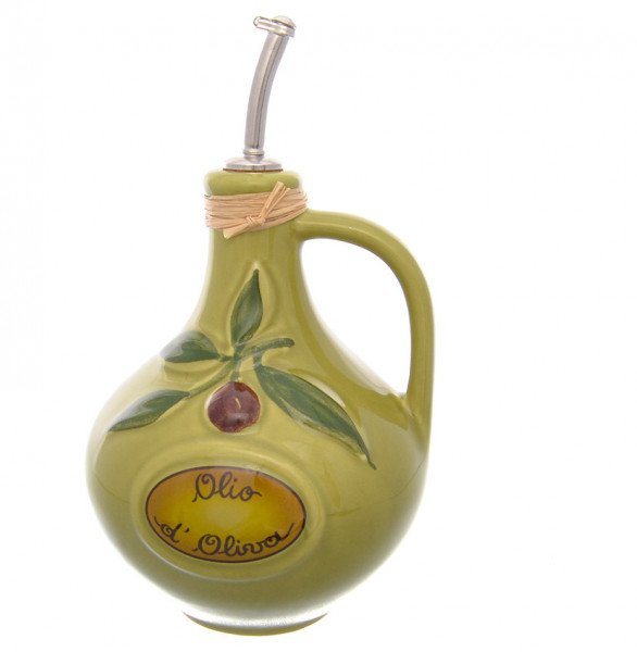 Бутылка для масла 24 см 750 мл  Artigianato Ceramico by Caroline &quot;Oliere Classiche&quot; оливковая / 228275