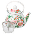 Заварочный чайник 1,3 л эмалированный с фильтром  Agness &quot;Fruit Basket /Rosehip tea&quot; / 313095